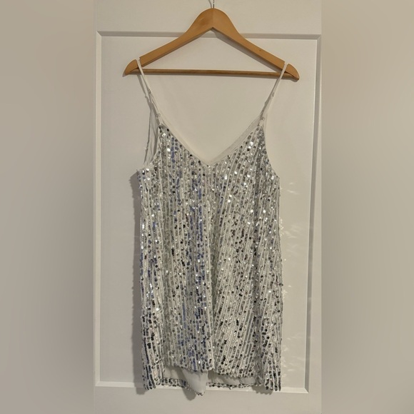 Buddy Love Sequin Disco Strappy Dress Size Large - Picture 2 of 6